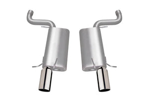 Gibson 06-08 Cadillac STS V 4.4L 2.5in Axle-Back Dual Exhaust - Stainless - Main Product View