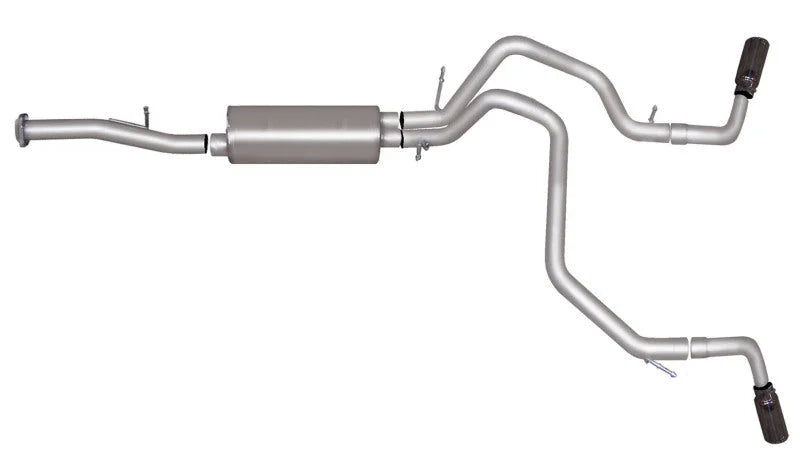 Gibson 07-12 Chevrolet Avalanche LS 5.3L 2.25in Cat-Back Dual Extreme Exhaust - Aluminized - Main Product View
