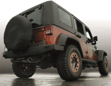 Load image into Gallery viewer, Gibson 07-17 Jeep Wrangler JK Rubicon 3.6L 2.5in Axle-Back Dual Split Exhaust - Aluminized - Side View
