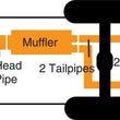 Load image into Gallery viewer, Gibson 07-17 Jeep Wrangler JK Rubicon 3.6L 2.5in Axle-Back Dual Split Exhaust - Aluminized - Installation View