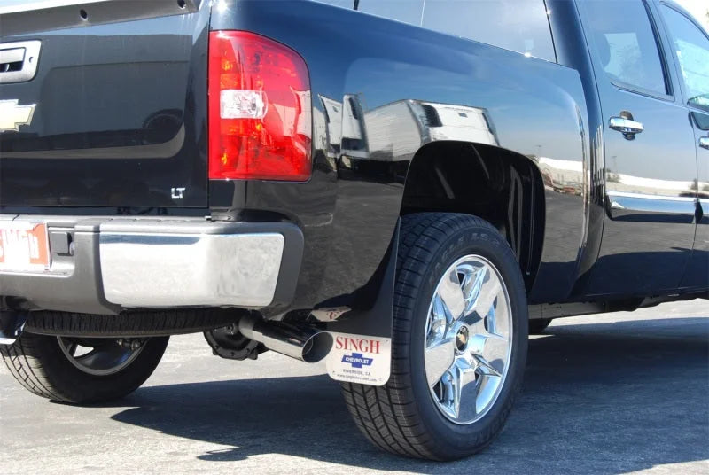 Gibson 10-13 Chevrolet Silverado 1500 LS 4.8L 2.25in Cat-Back Dual Sport Exhaust - Stainless - Side View