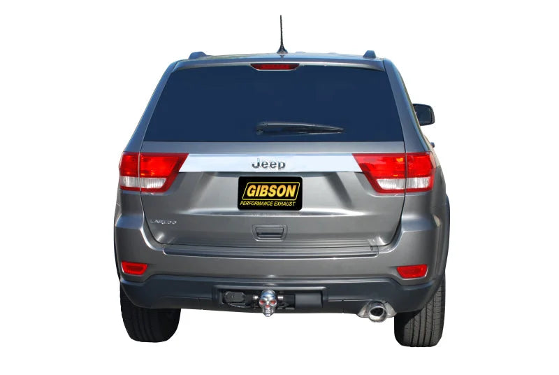Gibson 11-12 Jeep Grand Cherokee Laredo 3.6L 2.5in Axle-Back Single Exhaust - Stainless - Detail View
