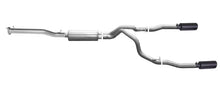 Load image into Gallery viewer, Gibson 15-18 Chevrolet Silverado 1500 LS 5.3L 3in/2.25in Cat-Back Dual Split Exhaust - Black Elite - Main Product View