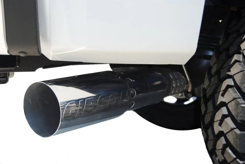 Gibson 15-19 GMC Sierra 2500 HD Base 6.6L 4in Filter-Back Single Exhaust - Stainless - Back View