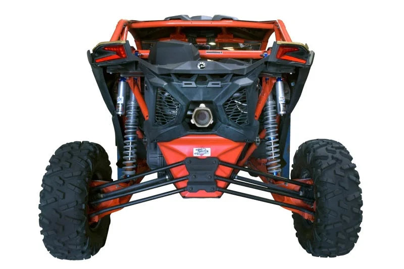 Gibson 17-20 Can-Am Maverick X3 Turbo Base 2.5in Single Exhaust - Stainless - Side View