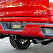 Load image into Gallery viewer, Gibson 20-21 Chevy Silverado 6.6L 2.5in Cat-Back Dual Split Exhaust System Stainless - Black Elite - Side View