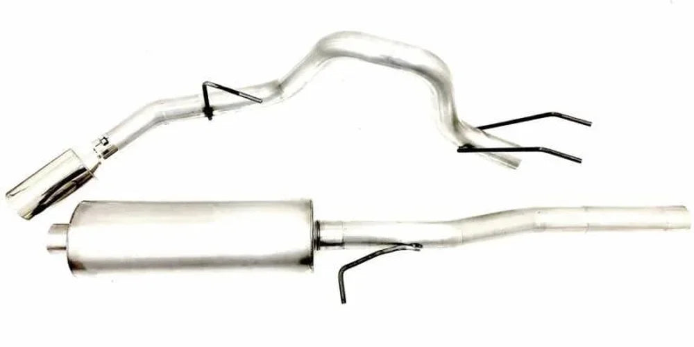 Gibson 20-21 Ford F250/F350 Super Duty Crew Cab (Short Bed) Cat-Back Exhaust - Stainless - Installation View