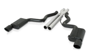 Gibson 2015 Ford Mustang GT Premium 5.0L 3in Cat-Back Dual Exhaust - Black Elite (Ceramic) - Main Product View