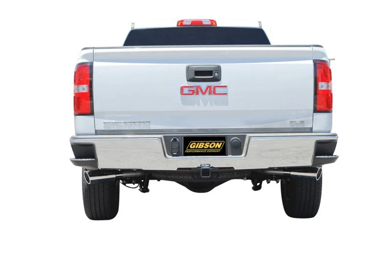 Gibson 2017 GMC Sierra 1500 Base 5.3L 3in/2.25in Cat-Back Dual Extreme Exhaust - Stainless - Side View