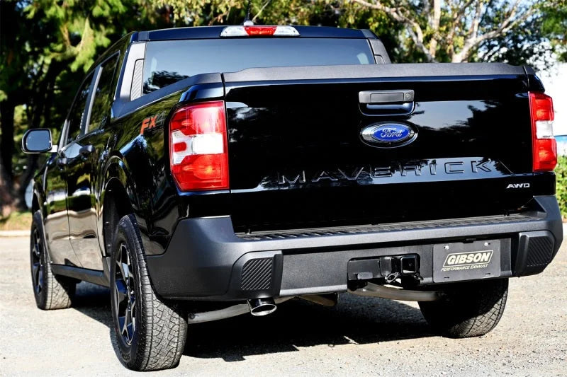 Gibson 22-24 Ford Maverick 2.0L Cat-back Single Exhaust - Stainless - Side View