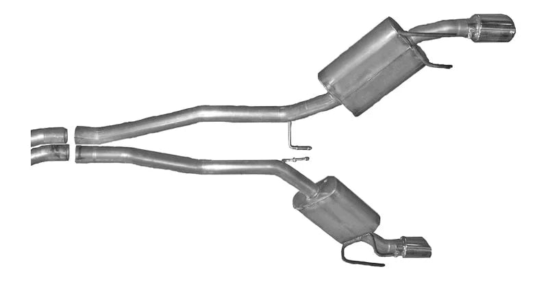 Gibson 2.25in Cat-Back Dual Exhaust - Stainless fits 2010 Chevrolet Camaro SS 6.2L - Main Product View