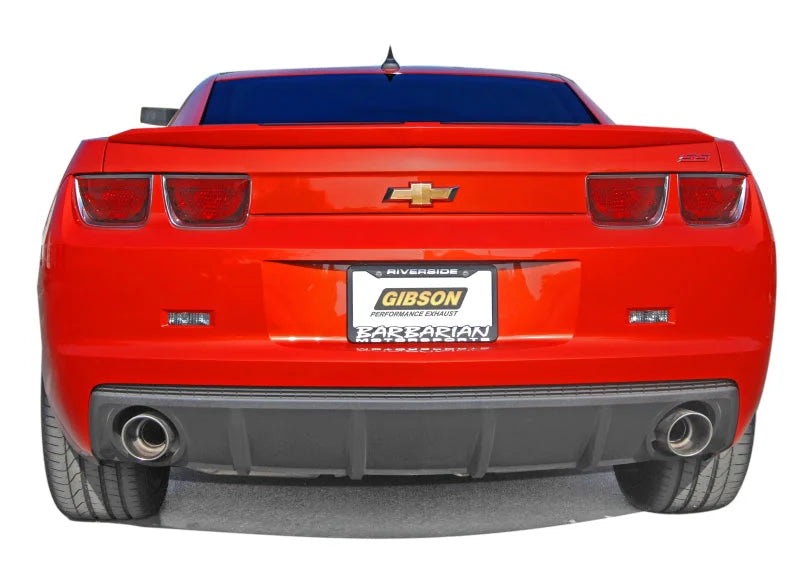 Gibson 2.25in Cat-Back Dual Exhaust - Stainless fits 2010 Chevrolet Camaro SS 6.2L - Detail View