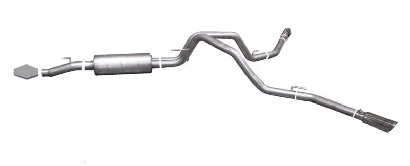 Gibson 2.5in Cat-Back Dual Extreme Exhaust - Stainless fits 2011-2014 Ford F-150 FX4 3.5L - Main Product View