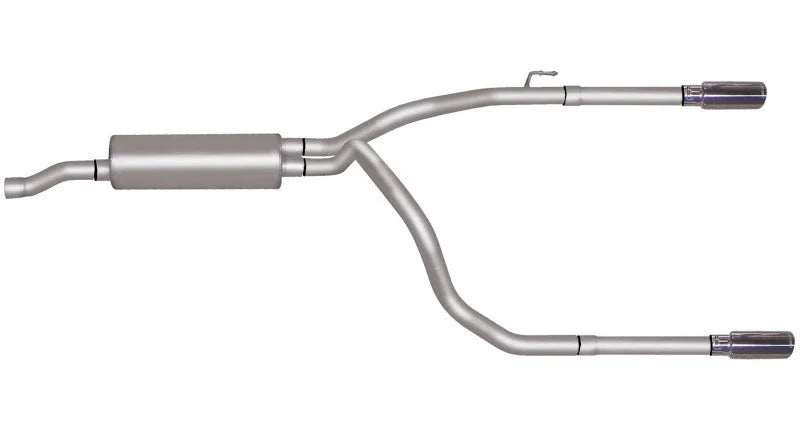 Gibson 2.5in Cat-Back Dual Split Exhaust - Stainless fits 2009-2018 Ram 1500 5.7L - Main Product View