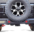 Load image into Gallery viewer, Gibson 2.5in Cat-Back Single Exhaust - Black Elite (Ceramic) fits 2018-2025 Jeep Wrangler JL Rubicon 3.6L - Back View