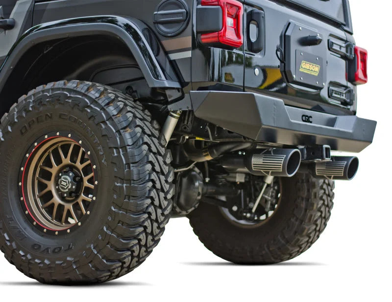 Gibson 2.5in Patriot Series Cat-Back Dual Split Exhaust - Detail View