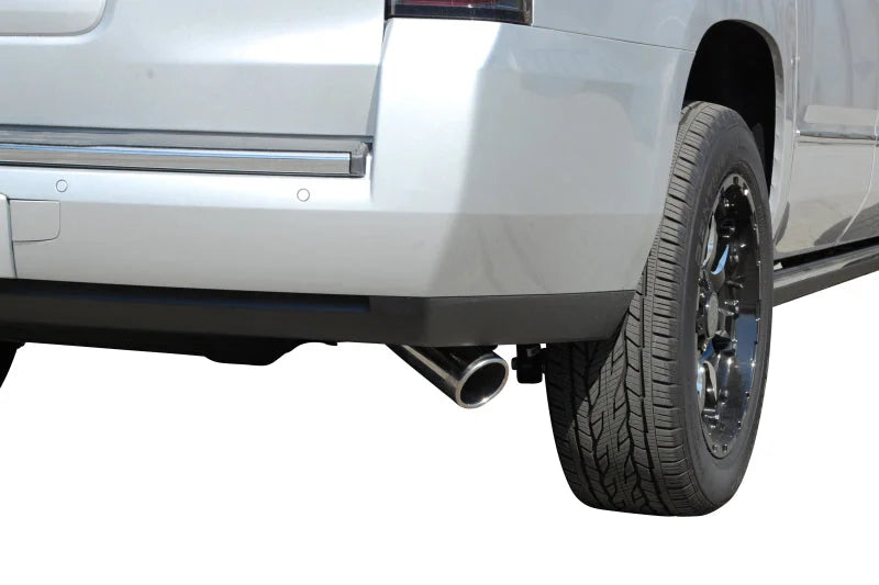 Gibson 3.5in Cat-Back Single Exhaust - Stainless fits 2015-2020 Cadillac Escalade 6.2L - Installation View
