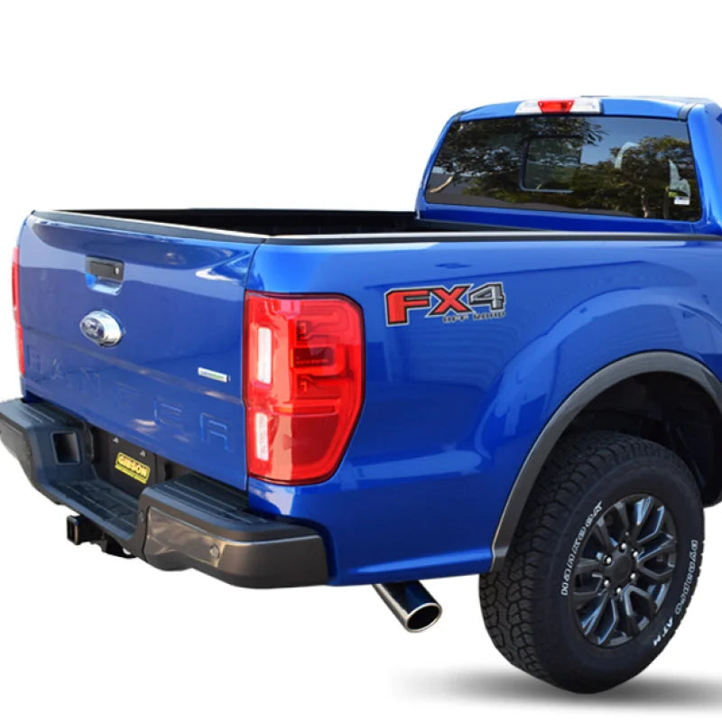 Gibson 3in Cat-Back Single Exhaust - Stainless fits 2019-2024 Ford Ranger Lariat 2.3L - Side View
