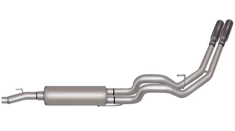Gibson 3in/2.5in Cat-Back Dual Sport Exhaust - Stainless fits 2011-2014 Ford F-150 5.0L - Main Product View