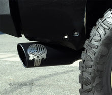 Load image into Gallery viewer, Gibson 4in Patriot Skull Series Cat-Back Single Exhaust - Stainless fits 2007-2021 Toyota Tundra SR5 5.7L - Installation View