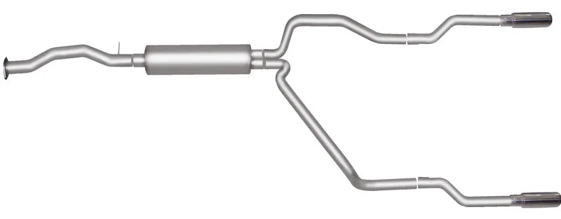 Gibson 96-97 Chevrolet C1500 Base 4.3L 2.5in Cat-Back Dual Split Exhaust - Stainless - Main Product View
