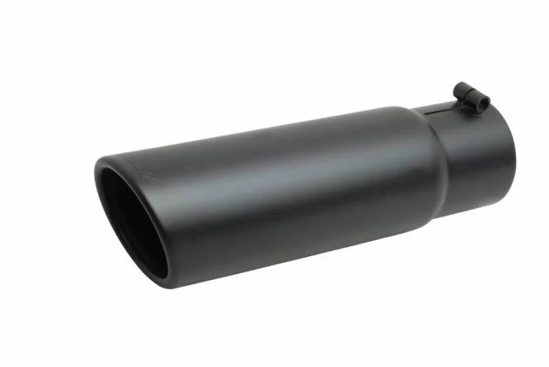 Gibson Black Ceramic Rolled Edge Angle Exhaust Tip - Side View