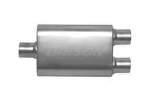 Load image into Gallery viewer, Gibson CFT Superflow Center/Dual Oval Muffler - 4x9x18in/3in Inlet/2.5in Outlet - Stainless - Main Product View