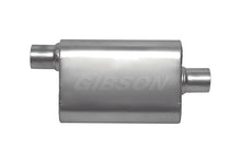 Load image into Gallery viewer, Gibson CFT Superflow Offset/Center Oval Muffler - 4x9x13in/3in Inlet/3in Outlet - Stainless - Main Product View