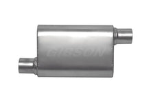 Load image into Gallery viewer, Gibson CFT Superflow Offset/Offset Oval Muffler - 4x9x18in/2.5in Inlet/2.5in Outlet - Stainless - Main Product View