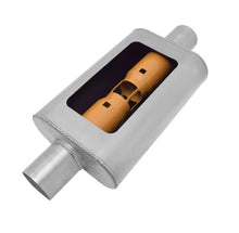 Load image into Gallery viewer, Gibson MWA 3in. Offset/ 3in. Center 14in. Oval Muffler - Main Product View