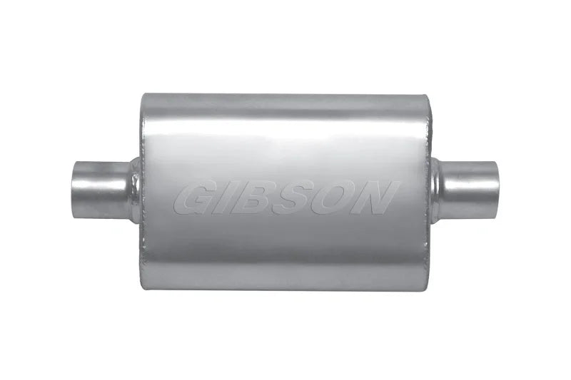 Gibson MWA 3in. Offset/ 3in. Center 14in. Oval Muffler - Detail View