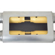 Load image into Gallery viewer, Gibson MWA Superflow Dual/Dual Oval Muffler - 4x9x14in/2.5in Inlet/2.5in Outlet - Stainless - Detail View