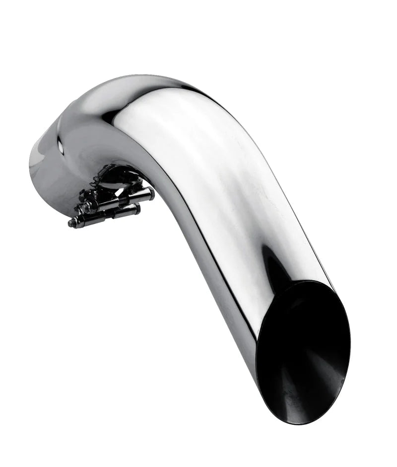 Gibson Marine Turn Down Slash-Cut Tip (Pair) - 4in Inlet/11in Length - Stainless - Main Product View