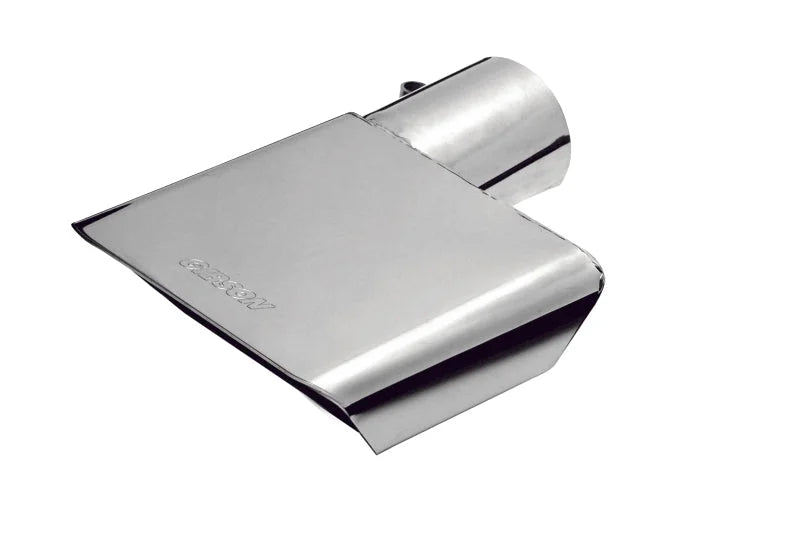 Gibson Rectangle Sport Tip - Left - 6x2.75in OD/2in Inlet/9.5in Length - Stainless - Main Product View