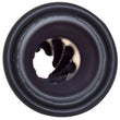 Load image into Gallery viewer, Gibson Rolled Edge Angle-Cut Muffler Quiet Tip - 4in OD/2.25in Inlet/12in Length - Black Ceramic - Main Product View