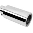Load image into Gallery viewer, Gibson Rolled Edge Angle-Cut Muffler Quiet Tip - 4in OD/2.25in Inlet/12in Length - Stainless - Main Product View