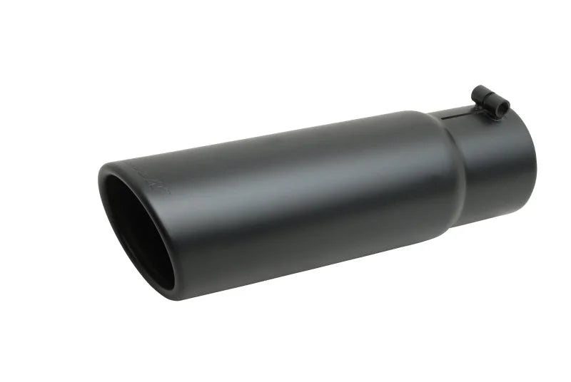 Gibson Rolled Edge Slash-Cut Tip - 5in OD/4in Inlet/12in Length - Black Ceramic - Main Product View