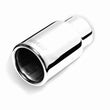 Load image into Gallery viewer, Gibson Rolled Edge Straight-Cut Tip - 3.5in OD/2.5in Inlet/12in Length - Stainless - Main Product View
