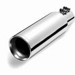 Load image into Gallery viewer, Gibson Round Dual Wall Angle-Cut Tip - 3in OD/2.5in Inlet/8in Length - Stainless - Main Product View