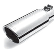 Load image into Gallery viewer, Gibson Round Dual Wall Angle-Cut Tip - 4in OD/2.25in Inlet/6.5in Length - Stainless - Main Product View