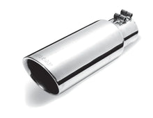 Load image into Gallery viewer, Gibson Round Dual Wall Angle-Cut Tip - 4in OD/2.5in Inlet/8in Length - Stainless - Main Product View