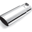 Load image into Gallery viewer, Gibson Round Single Wall Angle-Cut Tip - 3.5in OD/2.75in Inlet/12in Length - Stainless - Main Product View