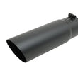 Load image into Gallery viewer, Gibson Round Single Wall Slash-Cut Tip - 4in OD/2.75in Inlet/12in Length - Black Ceramic - Main Product View