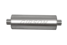 Load image into Gallery viewer, Gibson SFT Superflow Center/Center Round Muffler - 8x24in/4in Inlet/4in Outlet - Stainless - Main Product View