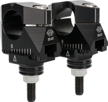 Load image into Gallery viewer, Gilles Tooling 2D.GT Risers - Black 2DGT-14 - Main Product View