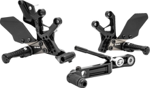 Load image into Gallery viewer, Gilles Tooling Adjustable Rearset - Black - Detail View