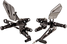 Load image into Gallery viewer, Gilles Tooling Adjustable Rearset - Black - Aprilia
