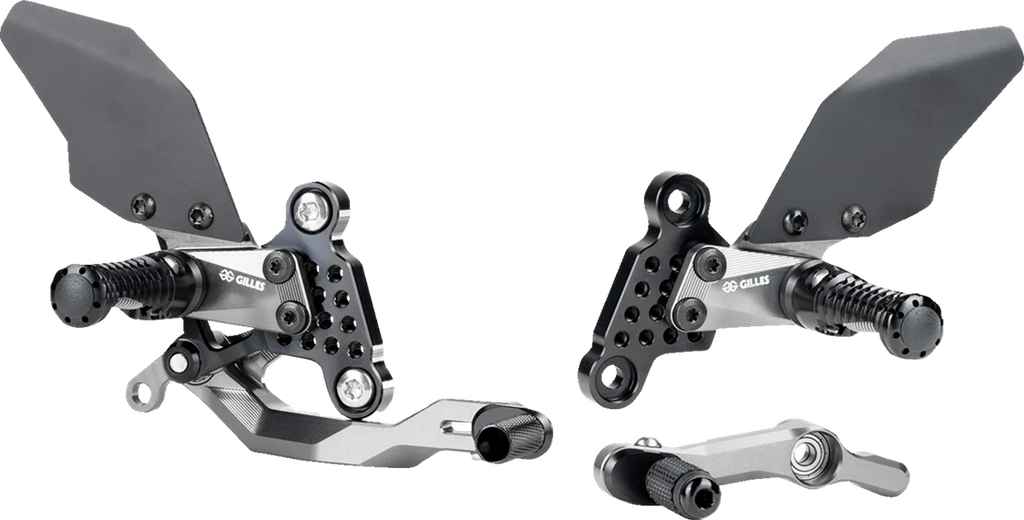 Gilles Tooling Adjustable Rearset - Black/Chrome