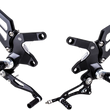 Load image into Gallery viewer, Gilles Tooling Adjustable Rearset - Black/Silver - BMW - Side View