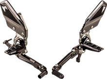 Load image into Gallery viewer, Gilles Tooling Adjustable Rearset - Chrome - RCT10GT-IN01 fits Indian - Main Product View